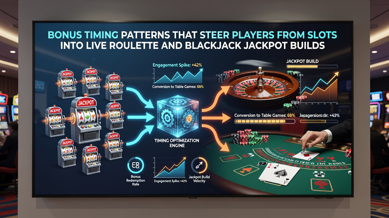 Visualisierung von Spielsequenzen und Bonus-Übergängen zwischen Slots und Live-Tischen