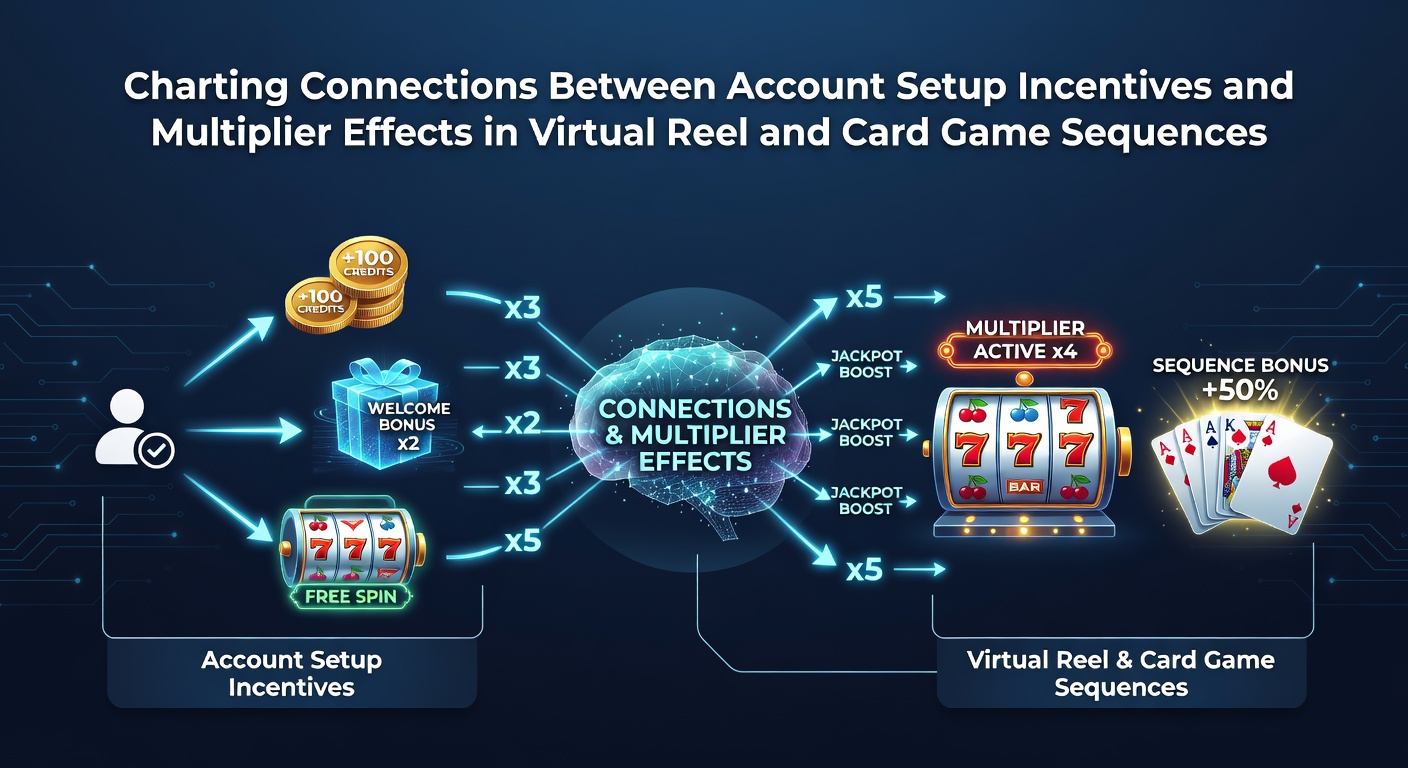 Darstellung von Kontoeinrichtungsanreizen und Multiplikatoreffekten in Online-Slots und Kartenspielen mit virtuellen Walzen und Karten