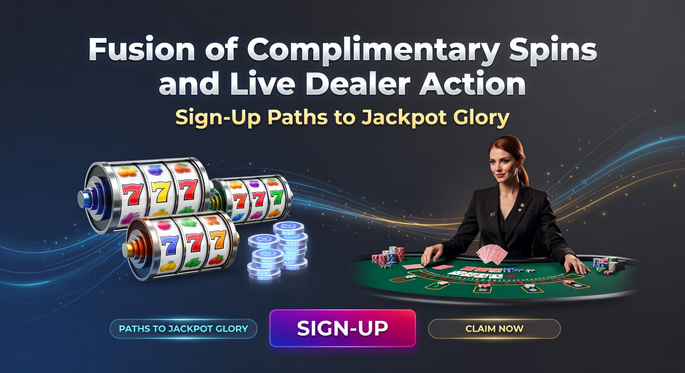 Live-Dealer-Tisch mit rotierenden Slot-Rollen und leuchtenden Jackpot-Anzeigen, die die Fusion von Gratis-Spins und Echtzeit-Action symbolisieren