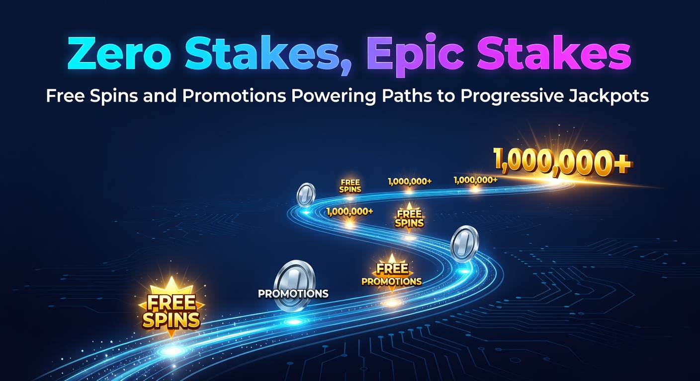 Leuchtende Slot-Maschine mit steigendem Progressiven Jackpot-Zähler und Free-Spins-Symbolen, die den Weg zu großen Gewinnen andeuten